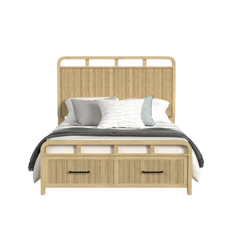 Ridgemont Full Storage Bed in Natural