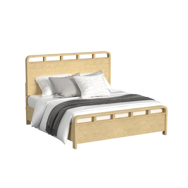 Ridgemont King Panel Bed in Natural