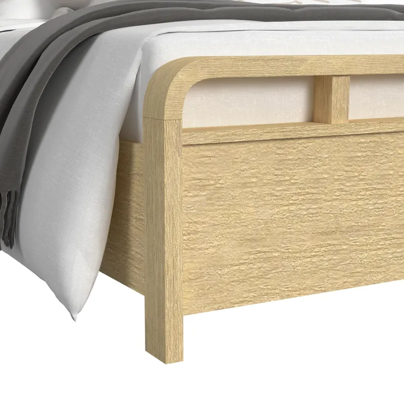 Ridgemont Full Panel Bed in Natural