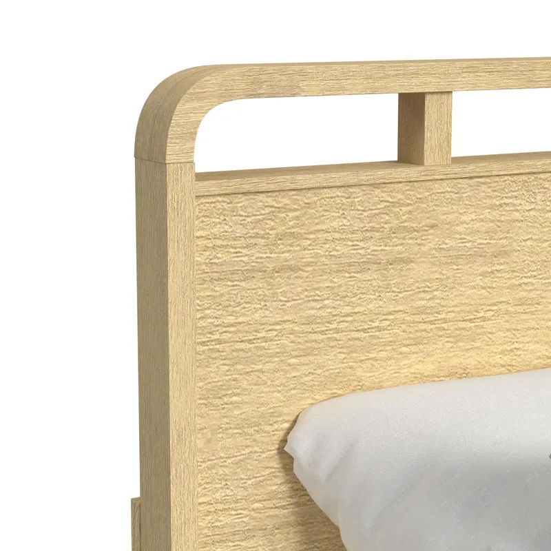 Ridgemont Full Panel Bed in Natural