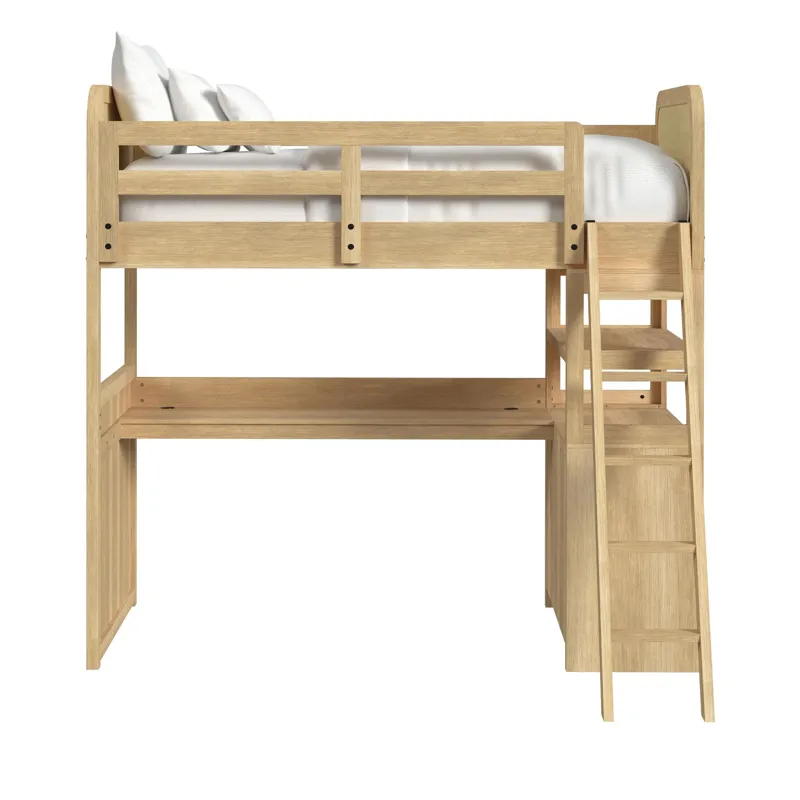 Ridgemont Loft Complete Bunk Bed in Natural