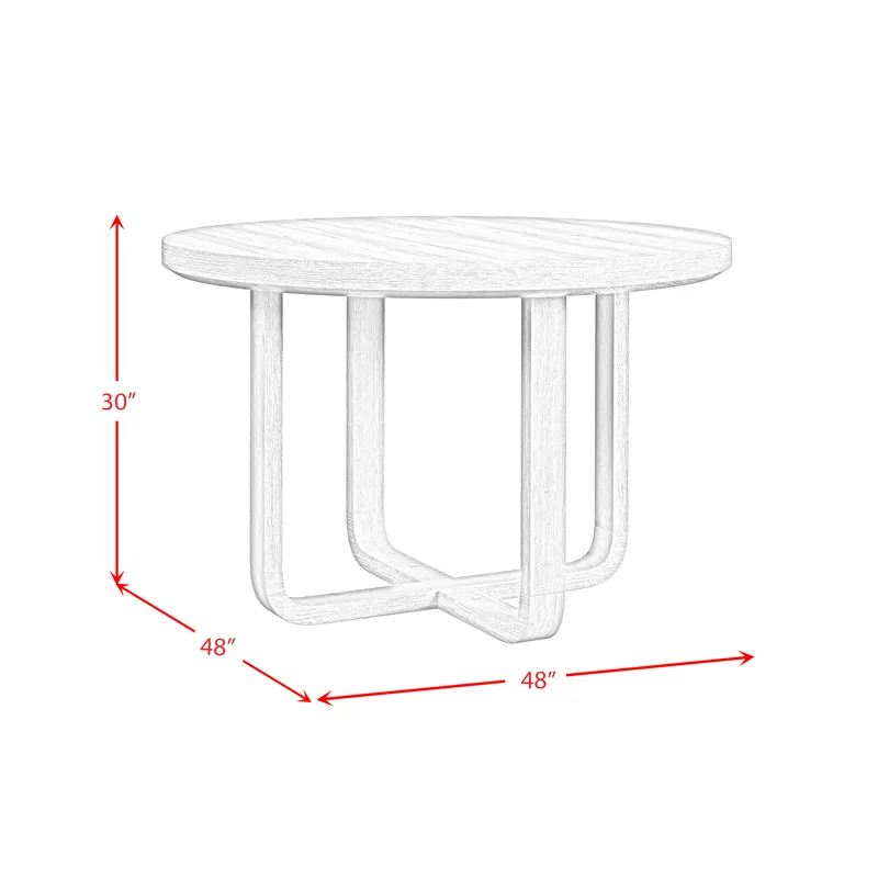 Ridgemont Round Dining Table in Natural