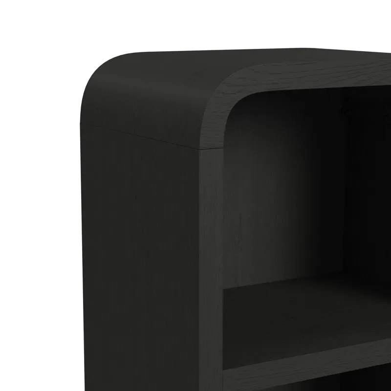 Ridgemont Side Piers in Black with Grain