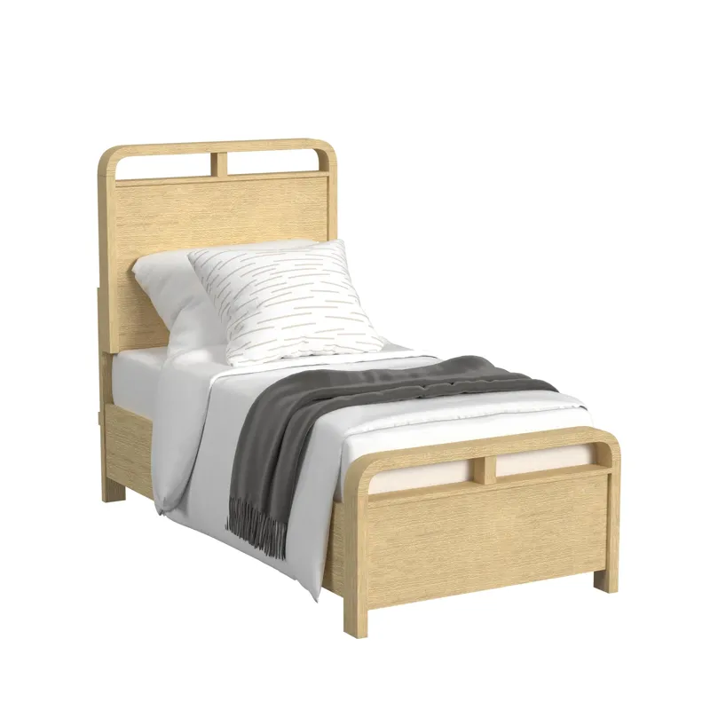 Ridgemont Twin Panel Bed in Natural