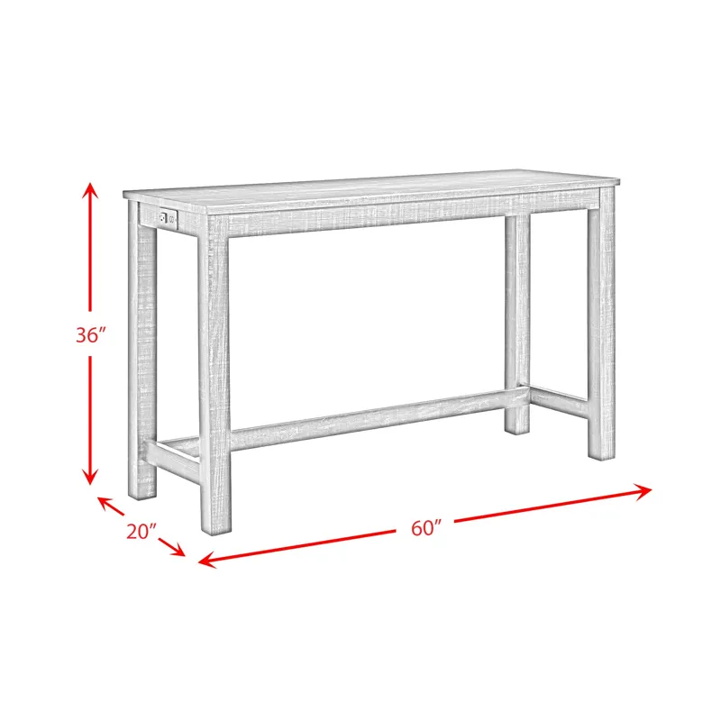 River Loft River Occasional Bar Table Single Pack Grey (Table + Three Stools)