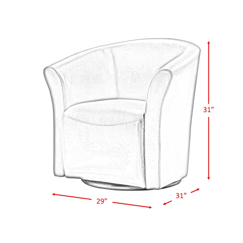 Rocket 6273 Swivel Chair Riviera 6273 Black ISTA 3 packaging)