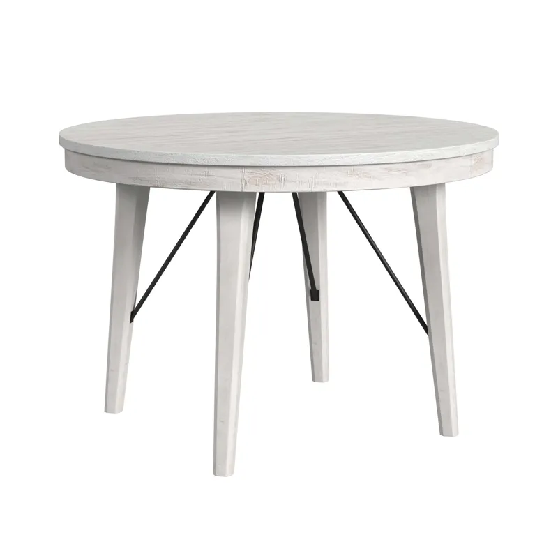 Rogen Rustic Round Counter Table in Rustic White