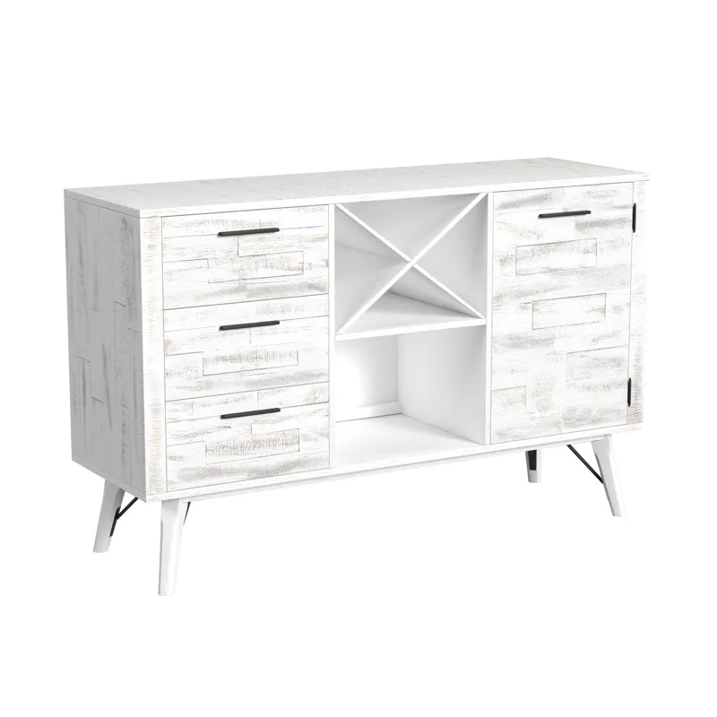 Rogen Rustic Server in Rustic White