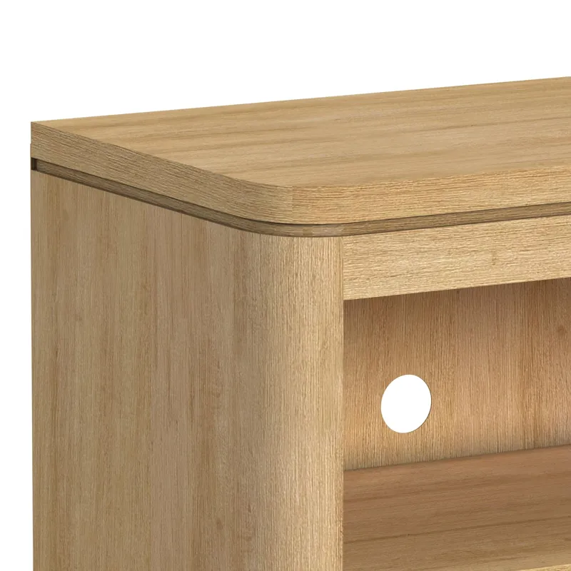 Rosalie 82\" TV Console without Fireplace Insert in Natural