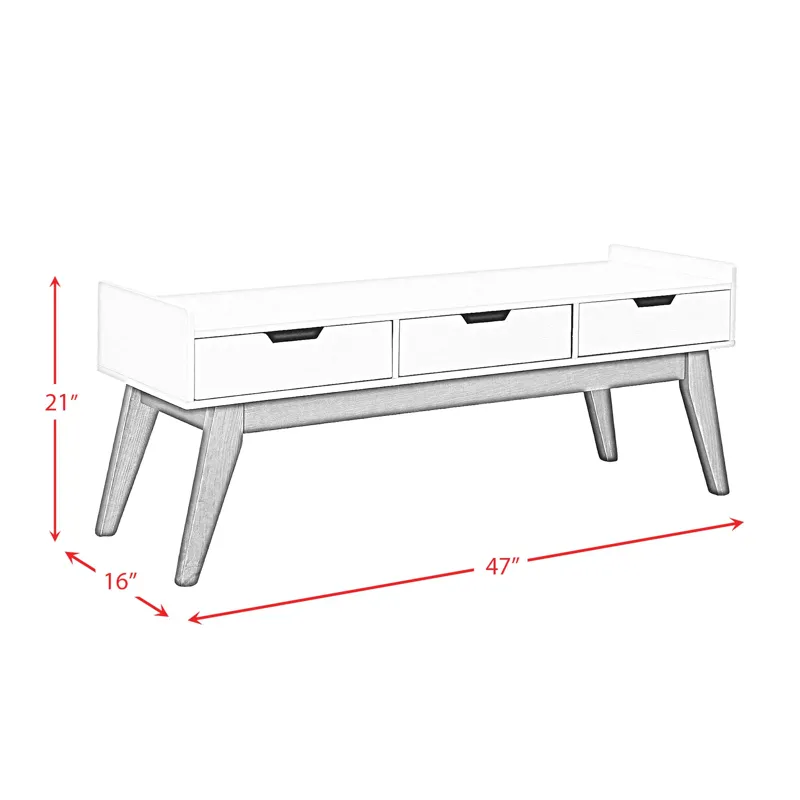 Sade Bench in Walnut