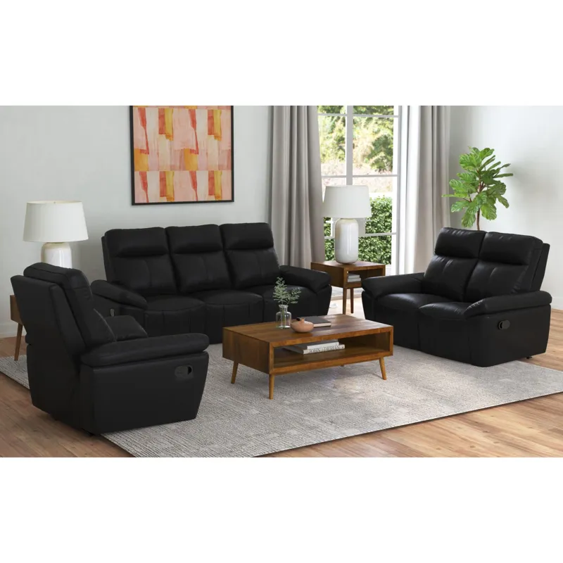 Sago Motion Sofa in Aviarah Black