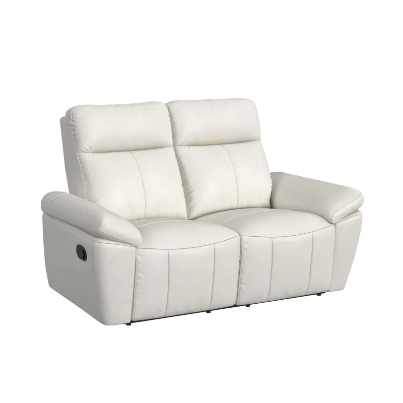 Sago Motion Loveseat in Aviarah White