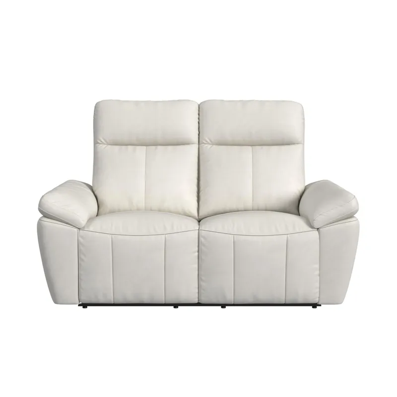 Sago Motion Loveseat in Aviarah White