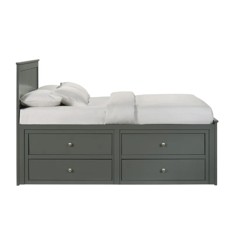 Sami Full Captains Bed in Grey