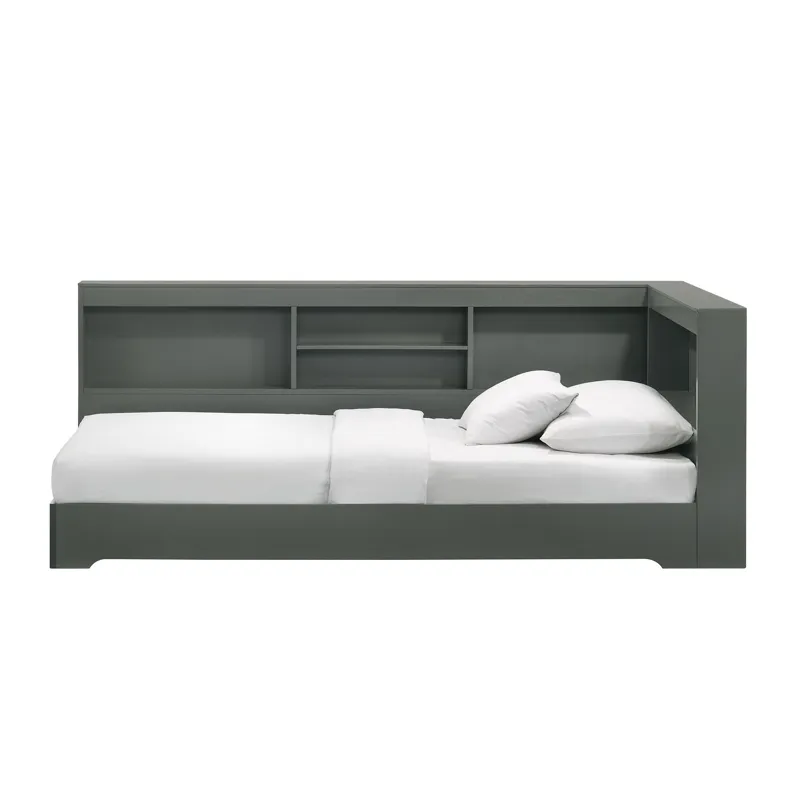 Sami Twin Corner Bed in Grey