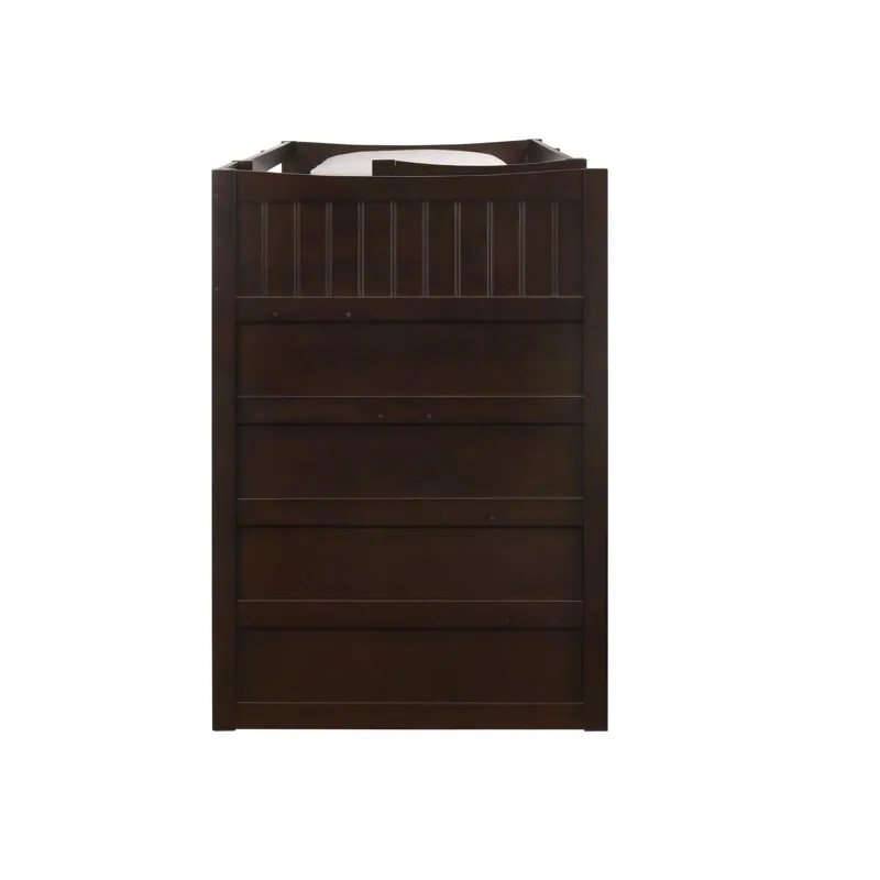 Sami Twin Over Twin Step Bunk with Left HB in Espresso