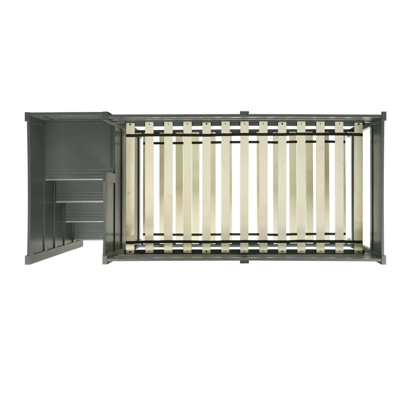 Sami Twin Over Twin Step Bunk with Left HB in Grey