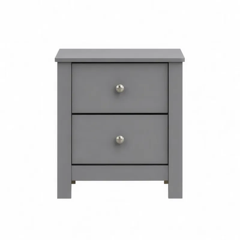 Sami Youth 2-Drawer Nightstand in Grey