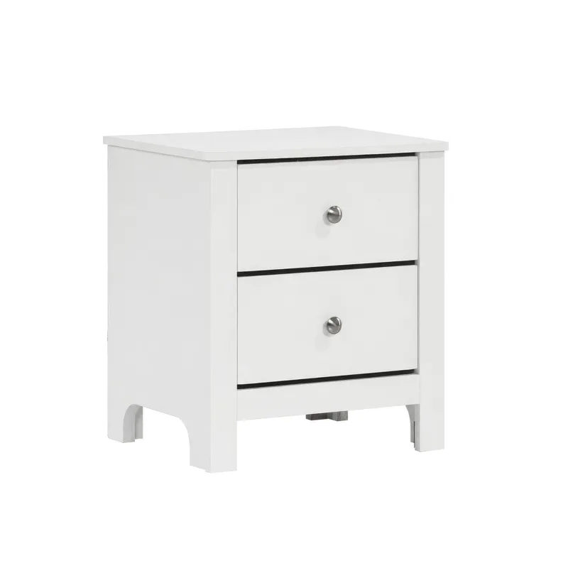 Sami Youth 2-Drawer Nightstand in White