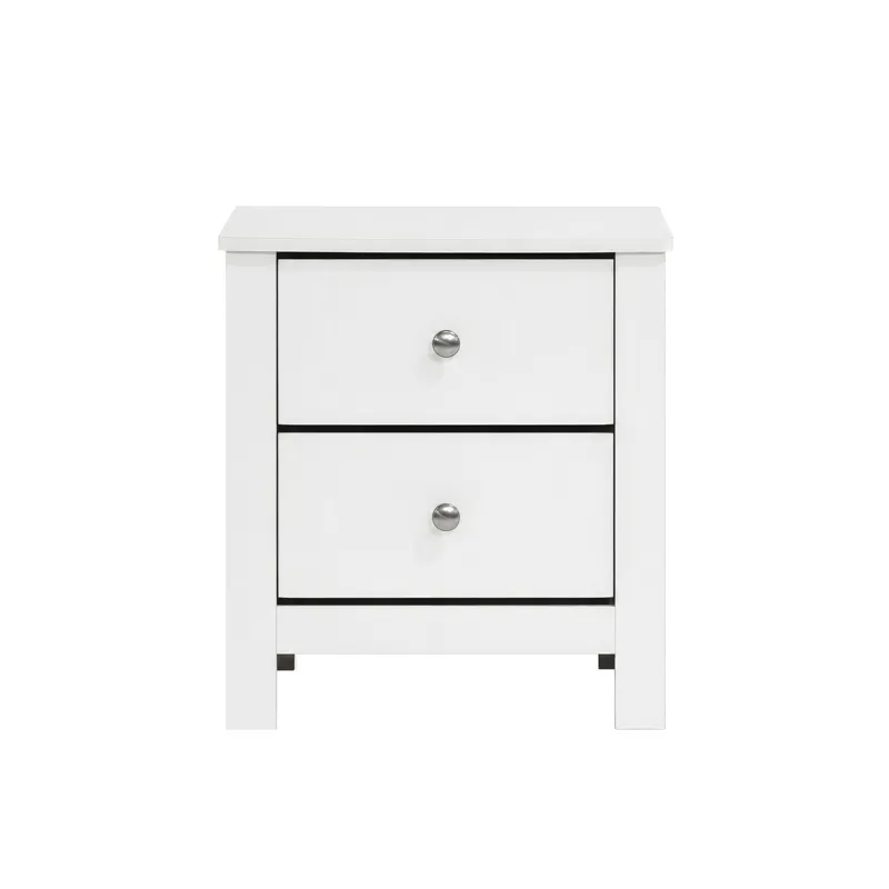 Sami Youth 2-Drawer Nightstand in White