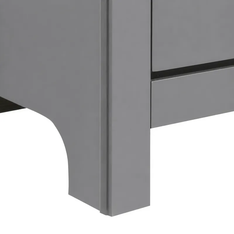 Sami Youth 2-Drawer Nightstand in Grey