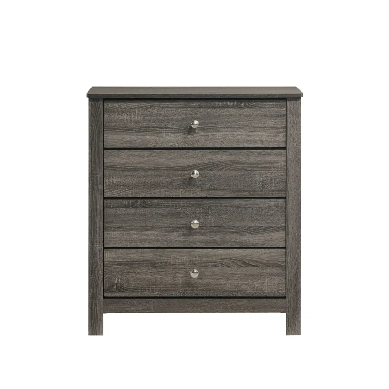 Sami Youth 4-Drawer Chest in Grey