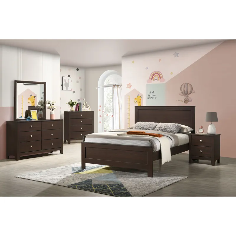 Sami Youth 2-Drawer Nightstand in Espresso