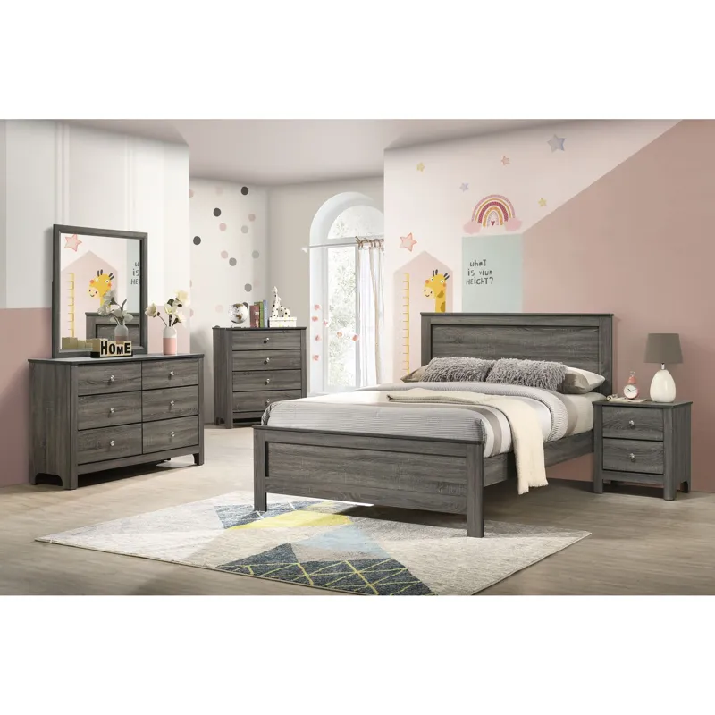Sami Youth 4-Drawer Chest in Grey