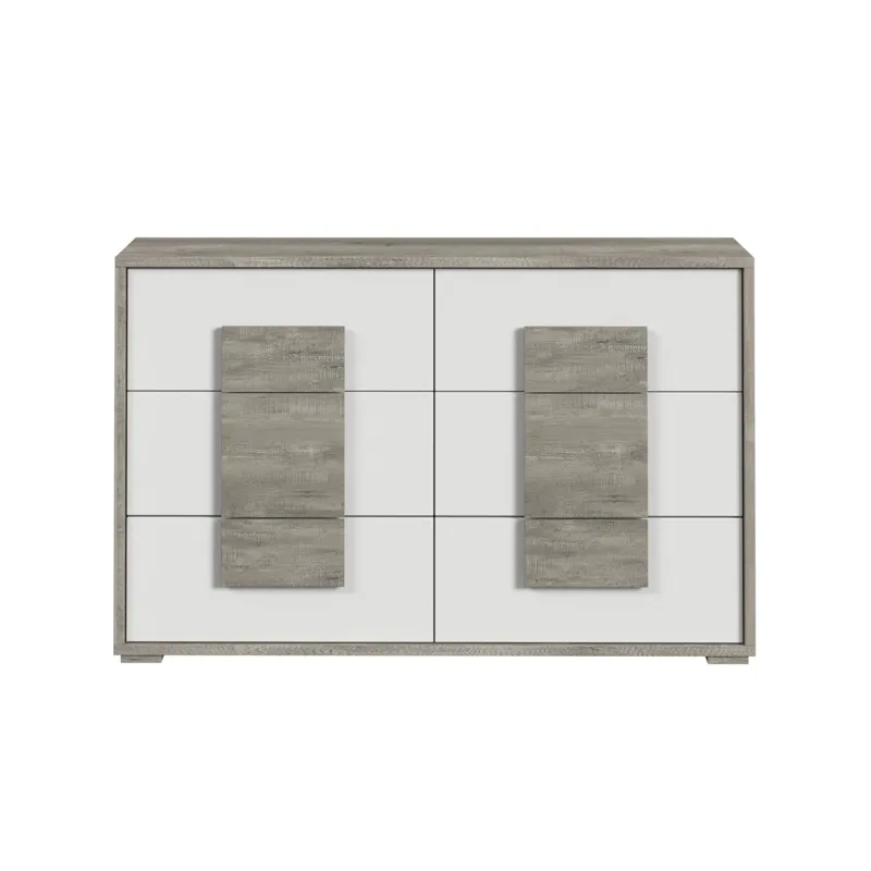 San Matteo 6-Drawer Dresser in Dual Tone