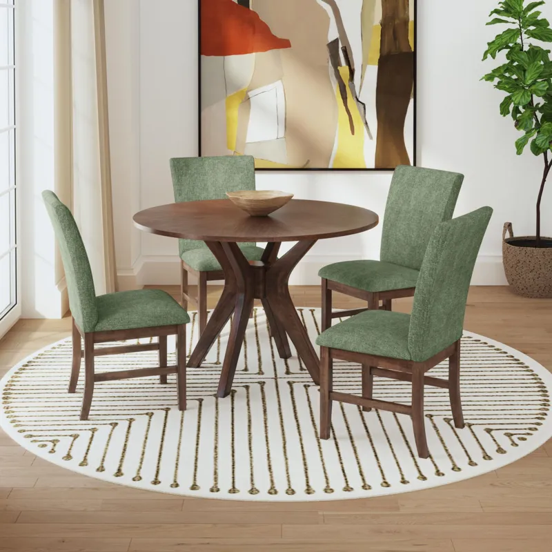 Santa Barbara Round Dining Table in Walnut