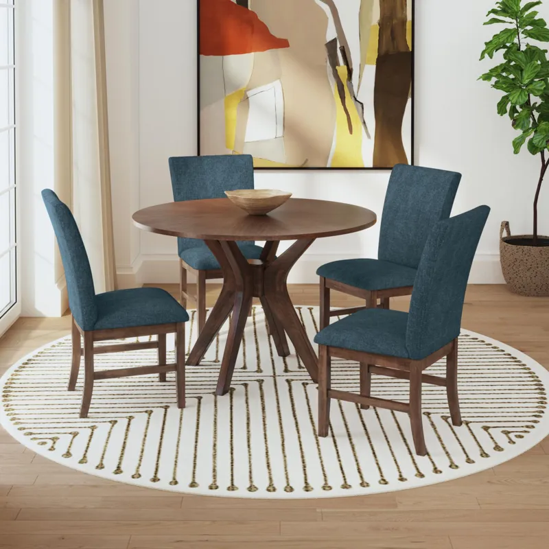 Santa Barbara Round Dining Table in Walnut