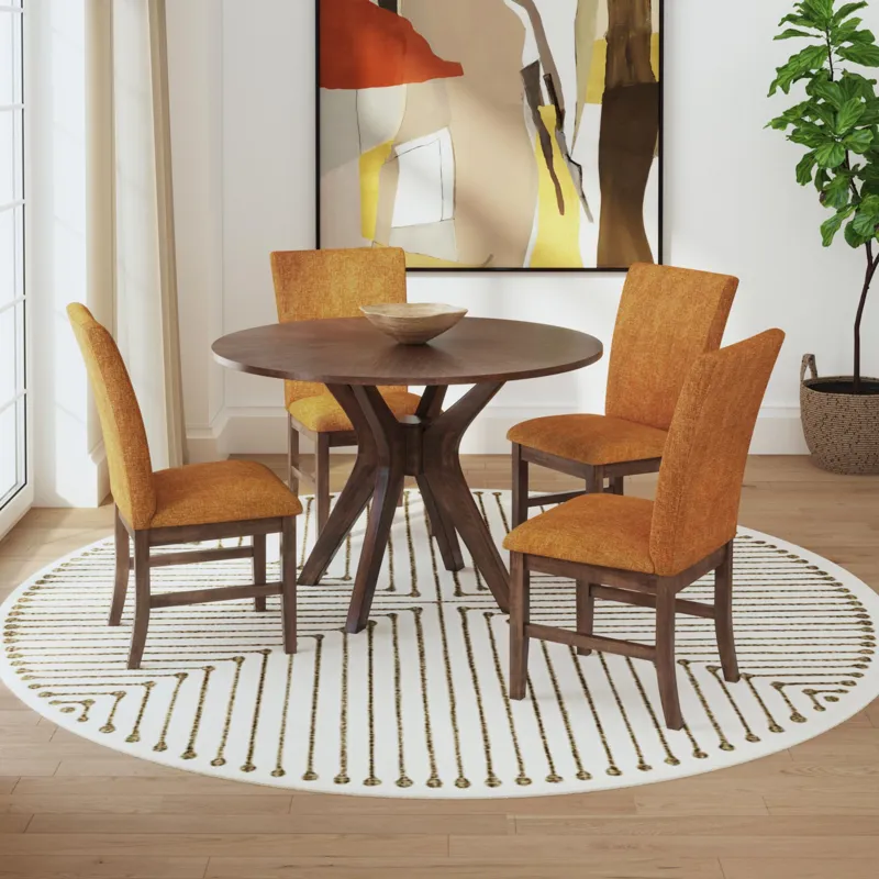 Santa Barbara Round Dining Table in Walnut