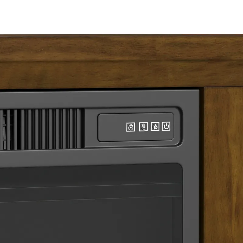 Santa Barbara KIT - 60" TV Console in Walnut w/23" Fireplace Insert