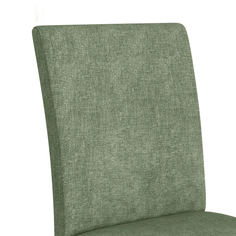 Santa Barbara Dining Side Chair with Avocado Fabric in Walnut (2 Per Carton)