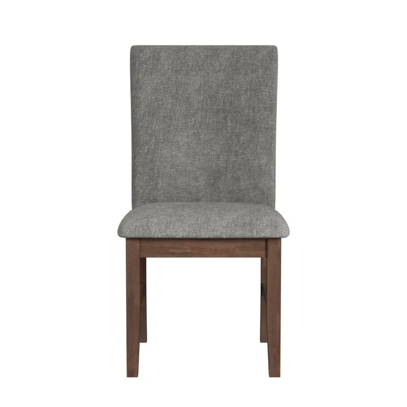 Santa Barbara Dining Side Chair with Dark Grey Fabric in Walnut (2 Per Carton)