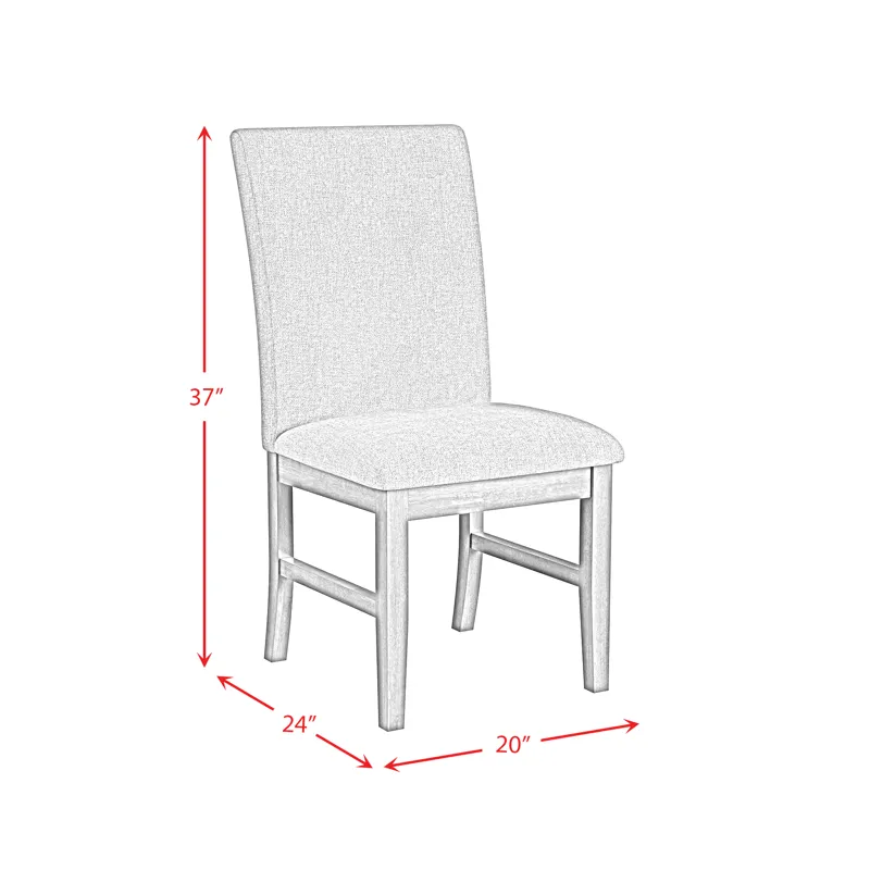 Santa Barbara Dining Side Chair with Orange Fabric in Walnut (2 Per Carton)