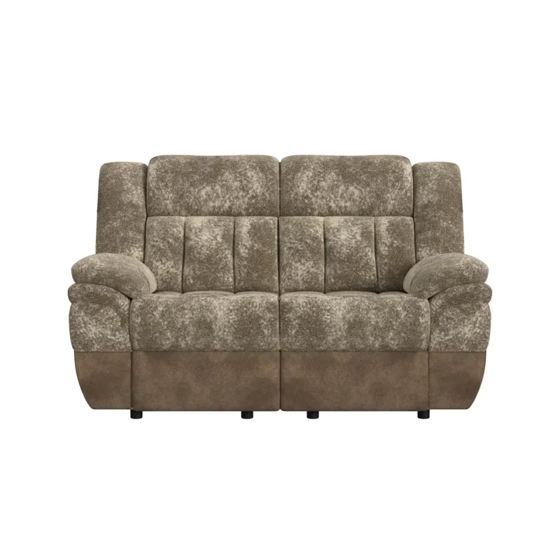 Santorini Motion Loveseat in Dillon/Shire Cappuccino