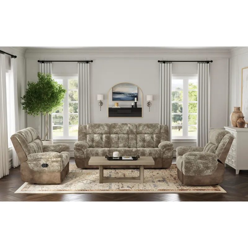 Santorini Motion Recliner in Dillon/Shire Cappuccino