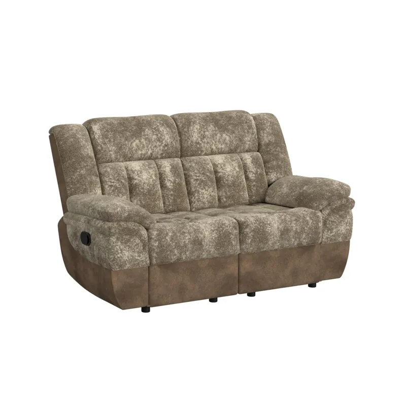 Santorini Motion Loveseat in Dillon/Shire Cappuccino