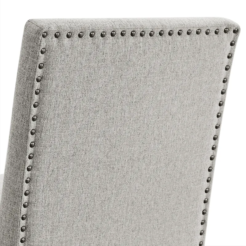 Seneca Counter Side Chair with Grey Fabric in Brown (2 Per Carton)