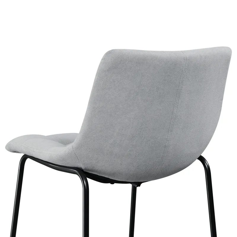 Seth ( QSD6099-5B) 30\" Linen Grey Bar Stool (2 Per Carton)