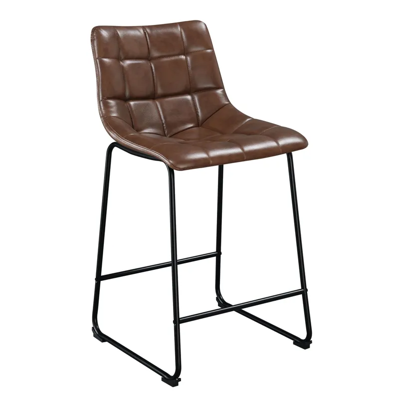 Seth 25\" Distressed Cappuccino Counter Stool (2 Per Carton)