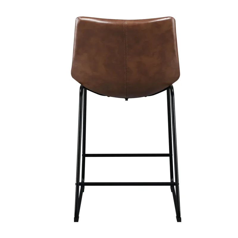 Seth 25\" Distressed Cappuccino Counter Stool (2 Per Carton)