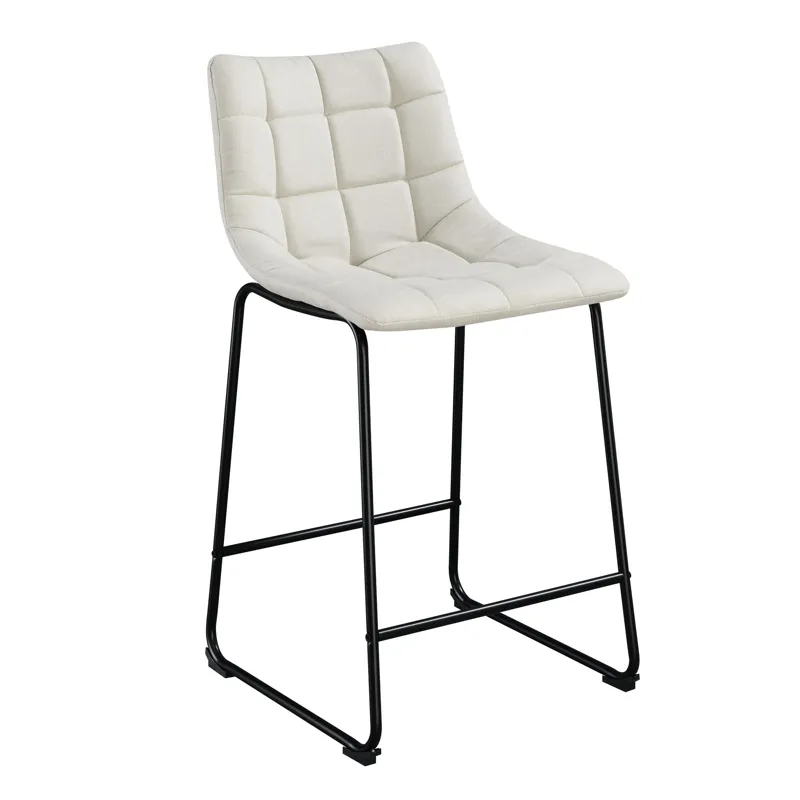 Seth 25\" Linen White Counter Stool (2 Per Carton)
