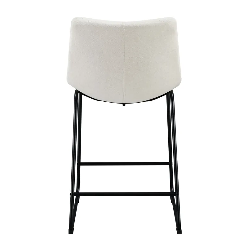 Seth 25\" Linen White Counter Stool (2 Per Carton)