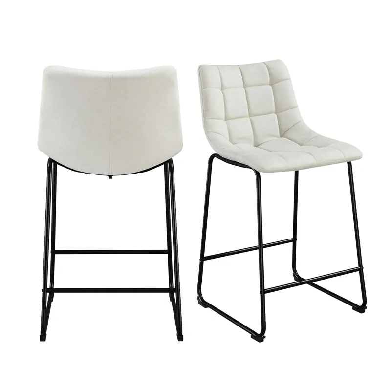 Seth 25\" Linen White Counter Stool (2 Per Carton)
