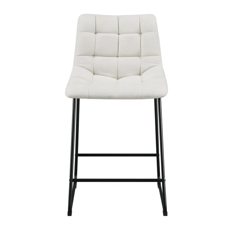 Seth 25\" Linen White Counter Stool (2 Per Carton)