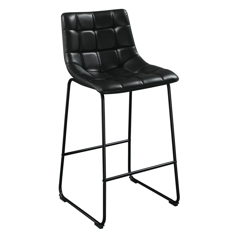 Seth ( QSD6099-5B) 30\" Distressed Black Bar Stool (2 Per Carton)