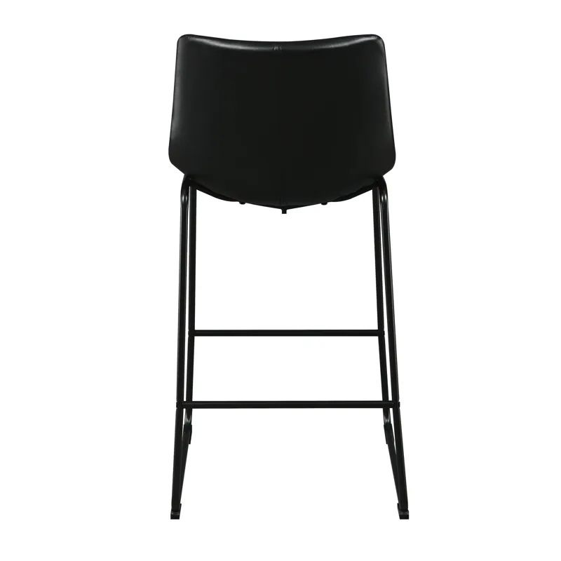 Seth ( QSD6099-5B) 30\" Distressed Black Bar Stool (2 Per Carton)