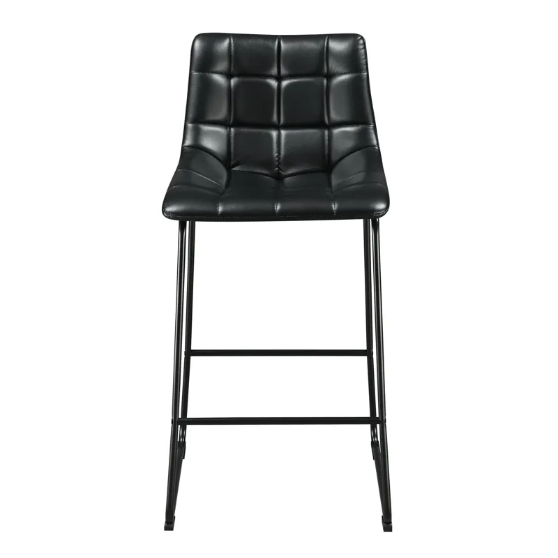 Seth ( QSD6099-5B) 30\" Distressed Black Bar Stool (2 Per Carton)